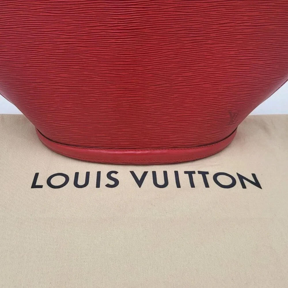 Auth Louis Vuitton Epi Red Saint Jacques Shopping‎ M52267 Shoulder bag SKS020280